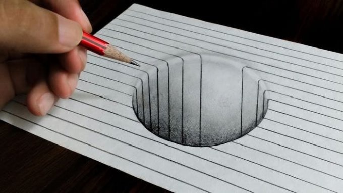 3д малюнки для срисовки олівцем